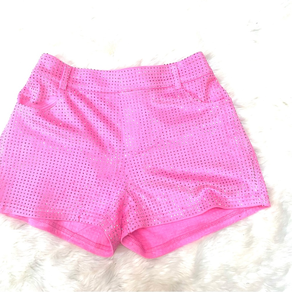 Sterling Creek Jitterbug Rhinestone Shorts in Bubblegum Pink